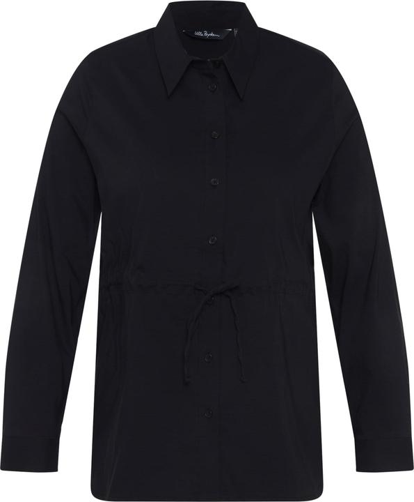 Immagine prodotto Ulla Popken Blusa dal taglio svasato con coulisse, collo da camicia e maniche lunghe (46, 48)