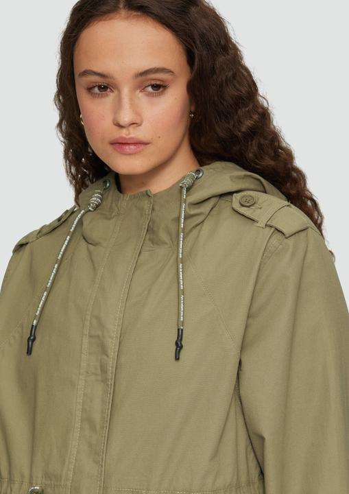 Produktbild S.Oliver Outdoor-Jacke Kapuzenparka aus Baumwolle mit Tunnelzug in der Taille (52)