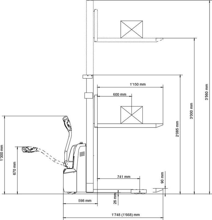 Produktbild Ekström Elektrischer Hubstapler