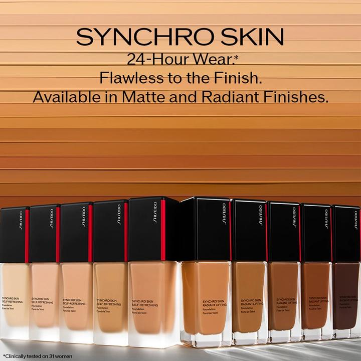 Actual product image Shiseido Synchro Skin Radiant Lifting Foundation 420 Bronze - 30ml (Bronze)