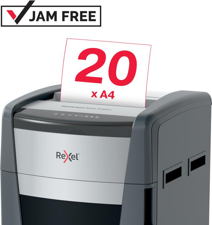 Produktbild Rexel Aktenvernichter Momentum Extra XP520+, 4 x 35 mm (Partikelschnitt)