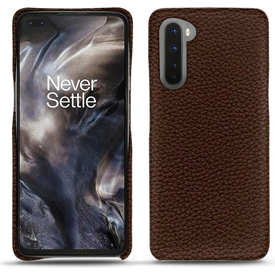 Noreve Lederschutzhülle (OnePlus Nord), Smartphone Hülle, Braun