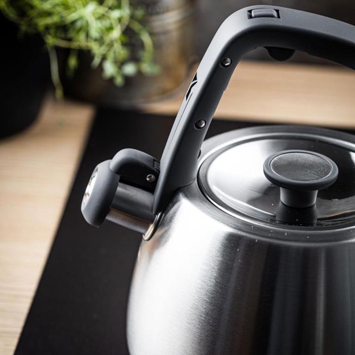 Produktbild Klausberg Edelstahl-Wasserkessel mit schwarzen Griffen, 2,5 l (2.50 l)