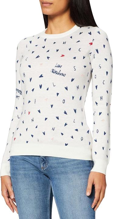 Produktbild Love Moschino Runde Hals Pullover mit Mikro Herzen Allover (38)