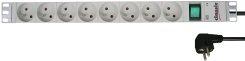Actual product image Bachmann 19" 1U 8xUTE 1xswitch power (8 x, CEE 7/5, CEE 7/3, 2 m)