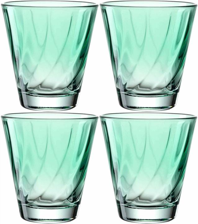 Immagine prodotto Leonardo Bicchiere Twist 215 ml, 4 pezzi, turchese (0.22 l, 4 x)