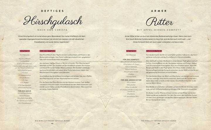 Nährwerte und Zutaten Robin Pietsch und Oma Christa - Unsere Lieblingsrezepte (Deutsch, Robin Pietsch, Christa Pietsch, 2023)