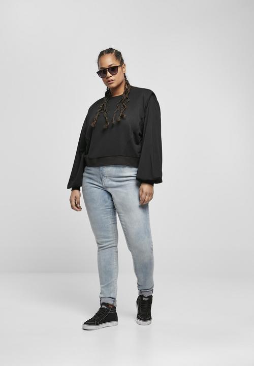 Produktbild Urban Classics Ladies Padded Shoulder Modal Terry Crewneck (5XL)