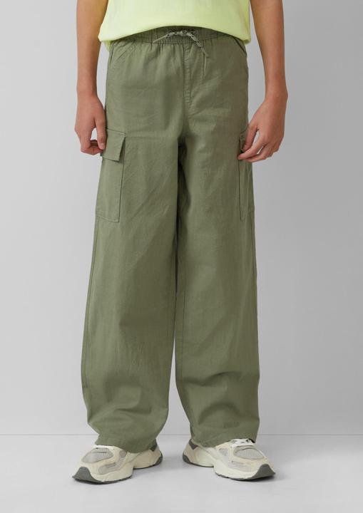 Actual product image S.Oliver Hose Baggy-Hose in Leinen-Optik im Relaxed Fit (164)