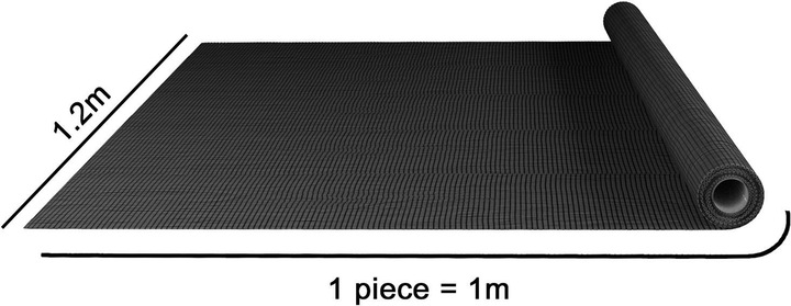 Produktbild Intirilife Fliegennetz in Schwarz Breite 120cm (120 x 100 cm)