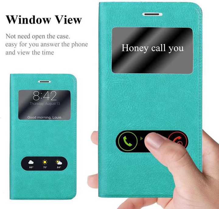 Produktbild Cadorabo Book mit View Doppelfenster Cover (Huawei Mate 9 Lite, Honor 6X, Huawei GR5)