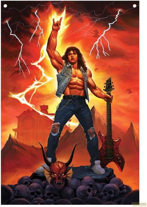 Actual product image Fanattik Stranger Things wall hanging Eddie Munson 120 x 85 cm