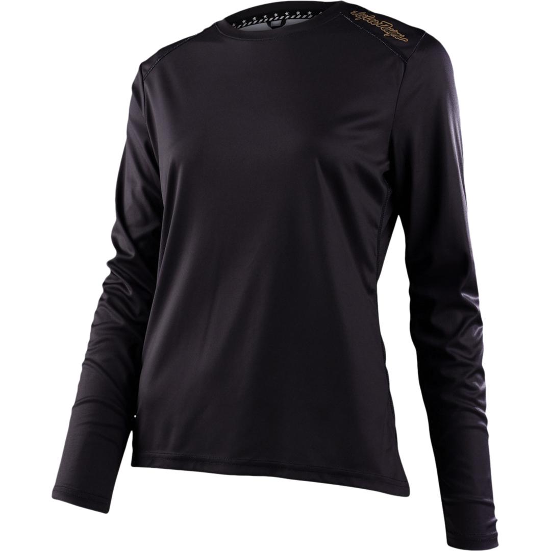 Troy Lee Designs, Damen, Velotrikot, Lilium (L), Schwarz, L