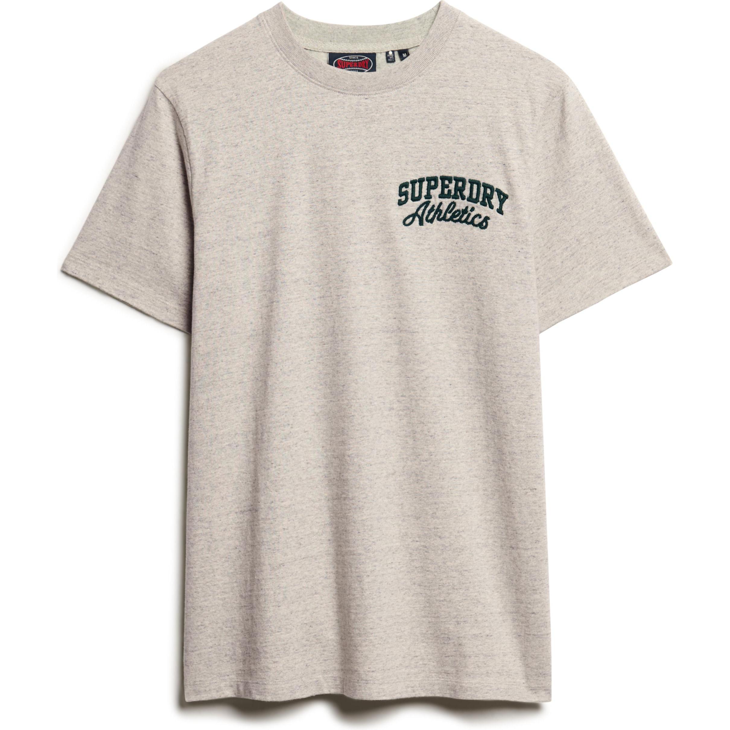 Superdry, Herren, Shirt, Embroider Superstate Logo Tee, Grau, (L)