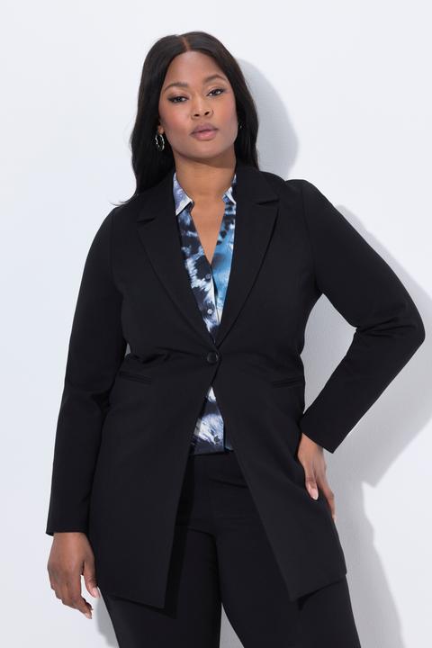 Produktbild Ulla Popken Punto-Blazer, Reverskragen, Langarm, Komplettfutter (54)