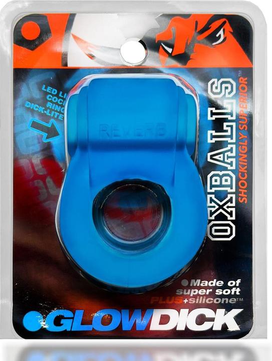 Produktbild Oxballs - Glowdick Cockring With Led Blue Ice (4 cm)