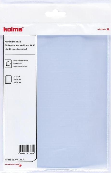 Actual product image Kolma ID card cover A5 document-proof (A5, 3x)