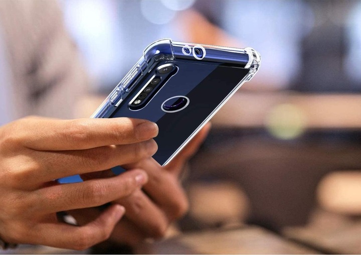 Productafbeelding Screenguard Motorola One Macro Kristal Zachte Airbag Bumper (Motorola One Macro)