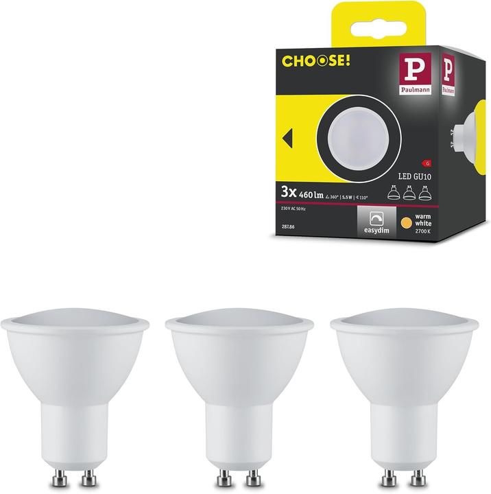 Energielabel Paulmann Kies (GU10, 460 lm, 3x)