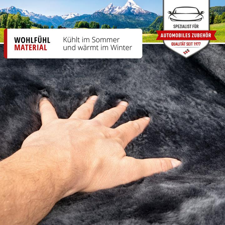 Image du produit Walser Coussinets de ceinture Millie en peau d'agneau, 2 pièces anthracite