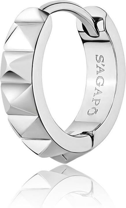 Sagapo S'AgapÃµ - Single hoop earring made of steel Proud SPD35 (Acciaio)