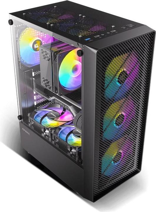 Produktbild Antec Boitier Moyen Tour Atx Ax26 Elite RGB Avec Panneau Vitré (Noir) (ATX)