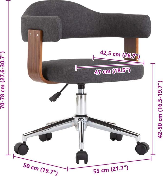 Immagine prodotto vidaXL Bürostuhl (42 - 50 cm)