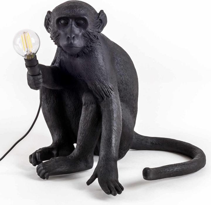 Image du produit Seletti Lampe de Singe Noir Lumière Led (E14)