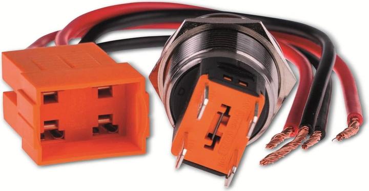 Produktbild Joy-it BUTTON22C-M-GR Tastschalter 250 V/AC 15 A 1 x Ein/Aus IP67, IK10 tastend 1 St.