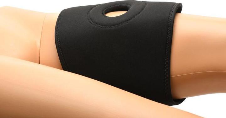 Actual product image Bedroom Bliss Thigh Strap-On Harness - Black