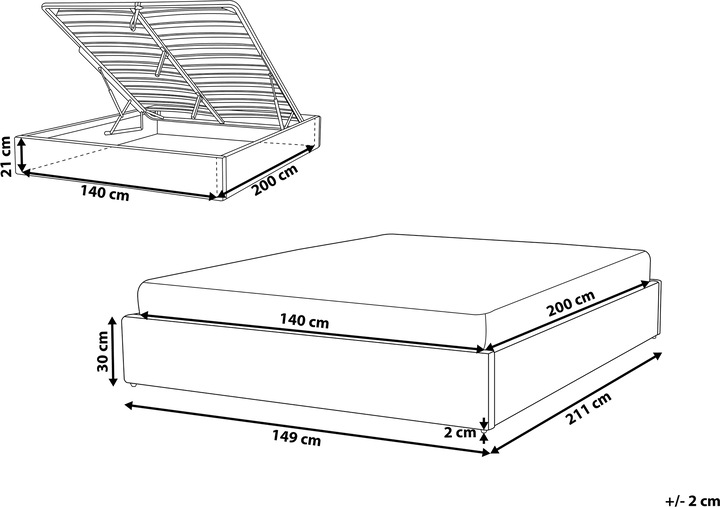 Actual product image Beliani Dinan (140 x 200)