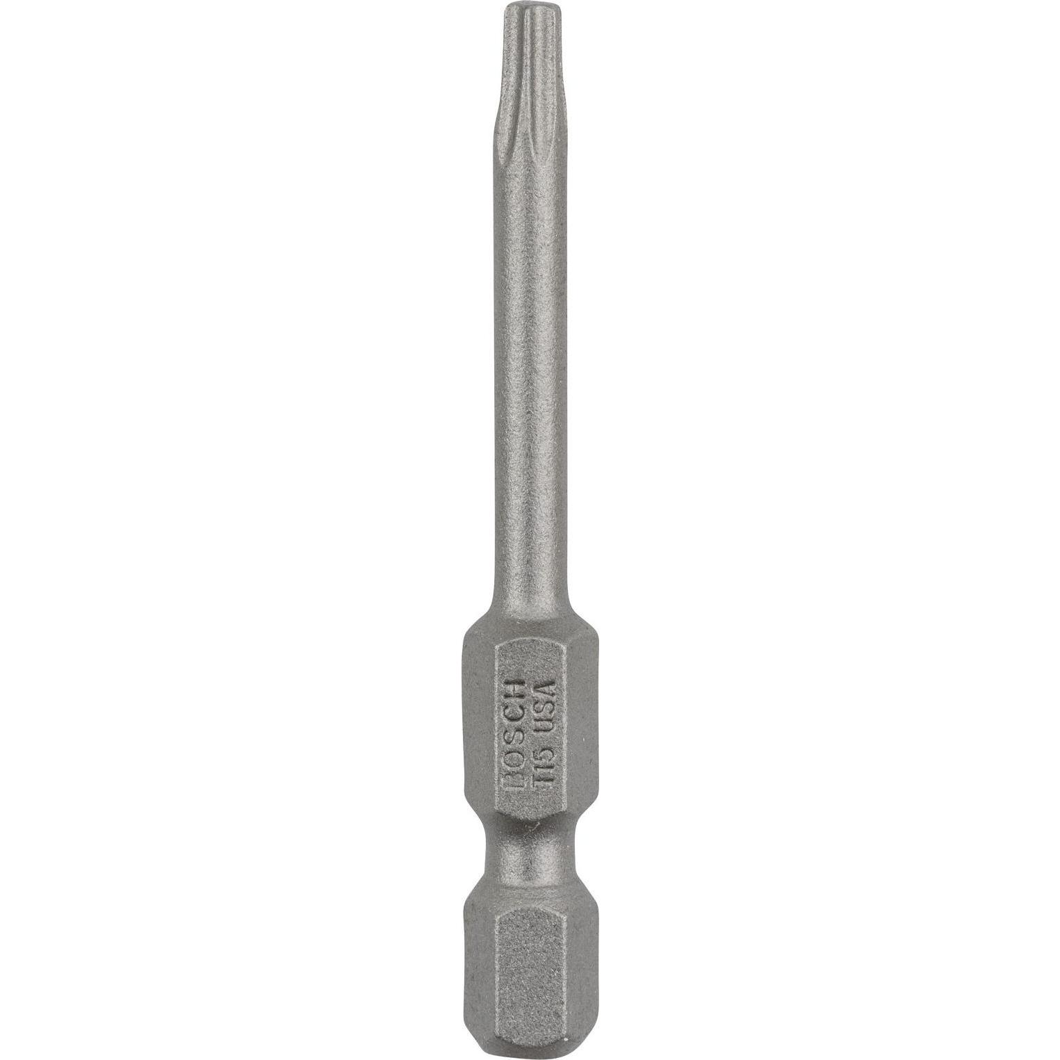 Bosch Professional Zubehör, Bits, Schrauberbit Extra-Hart T15, 49 mm, 25er-Pack (T15)