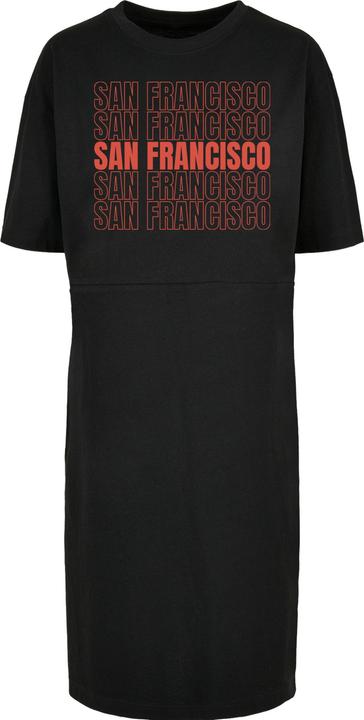 Produktbild Merchcode Ladies San Francisco Organic Oversized Slit Tee Dress - 118819 (L)