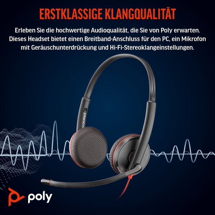 Immagine prodotto Poly Blackwire 3225 (Cablato, USB-C)