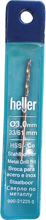 Produktbild Heller HSS Metall-Spiralbohrer 3 mm 2 (3 mm)