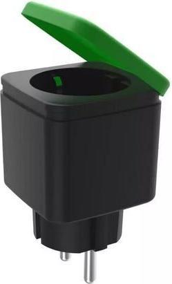 Actual product image Tuya PE01E -etäohjattava pistorasia virrankulutuksen mittauksella, IP44