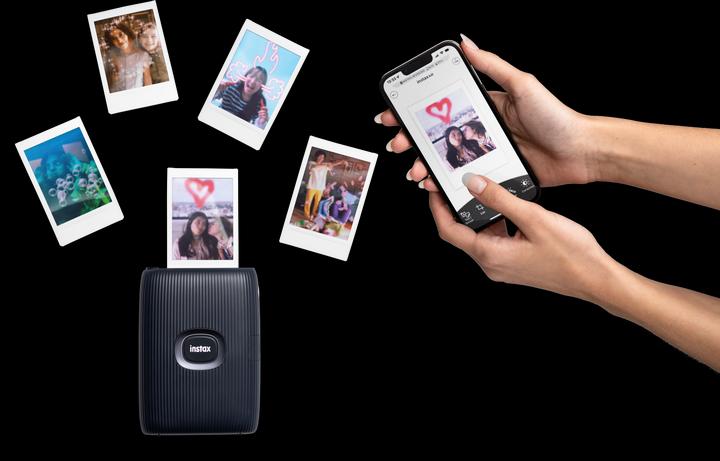 Actual product image Fujifilm Instax Mini Link2 EX D Blackout 15.06.22 Space Blue (Laser, Colour)