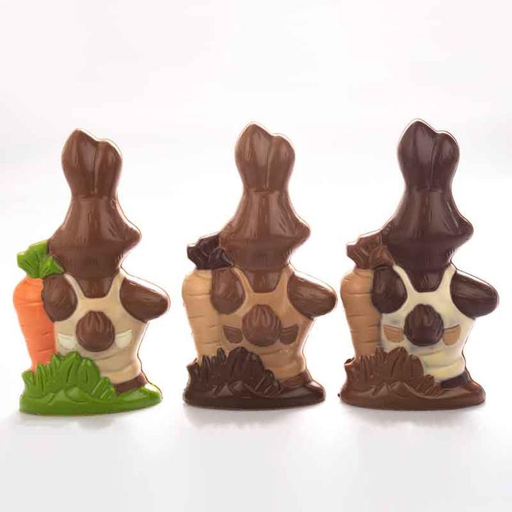Produktbild miniSchoggi Schokoladenform Hase mit Rübe