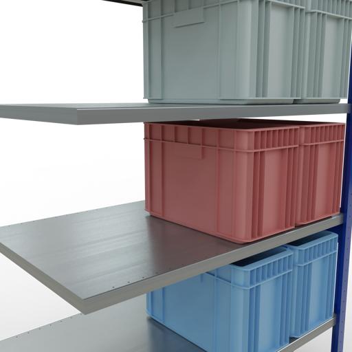 Actual product image Schulte Lagertechnik MULTIplus250 boltless add-on bay system with length bolts