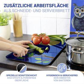 Actual product image Wenko Glass cover plate Universal Mod. Owl, set of 2 for all hob types