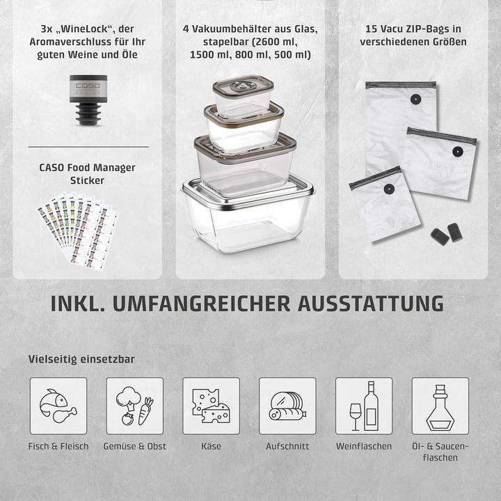 Actual product image Caso Vacu OneTouch Pro Set