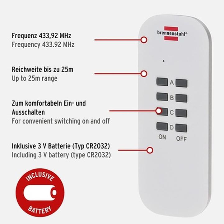 Produktbild Brennenstuhl Funkschalt-Set (CEE 7/4)