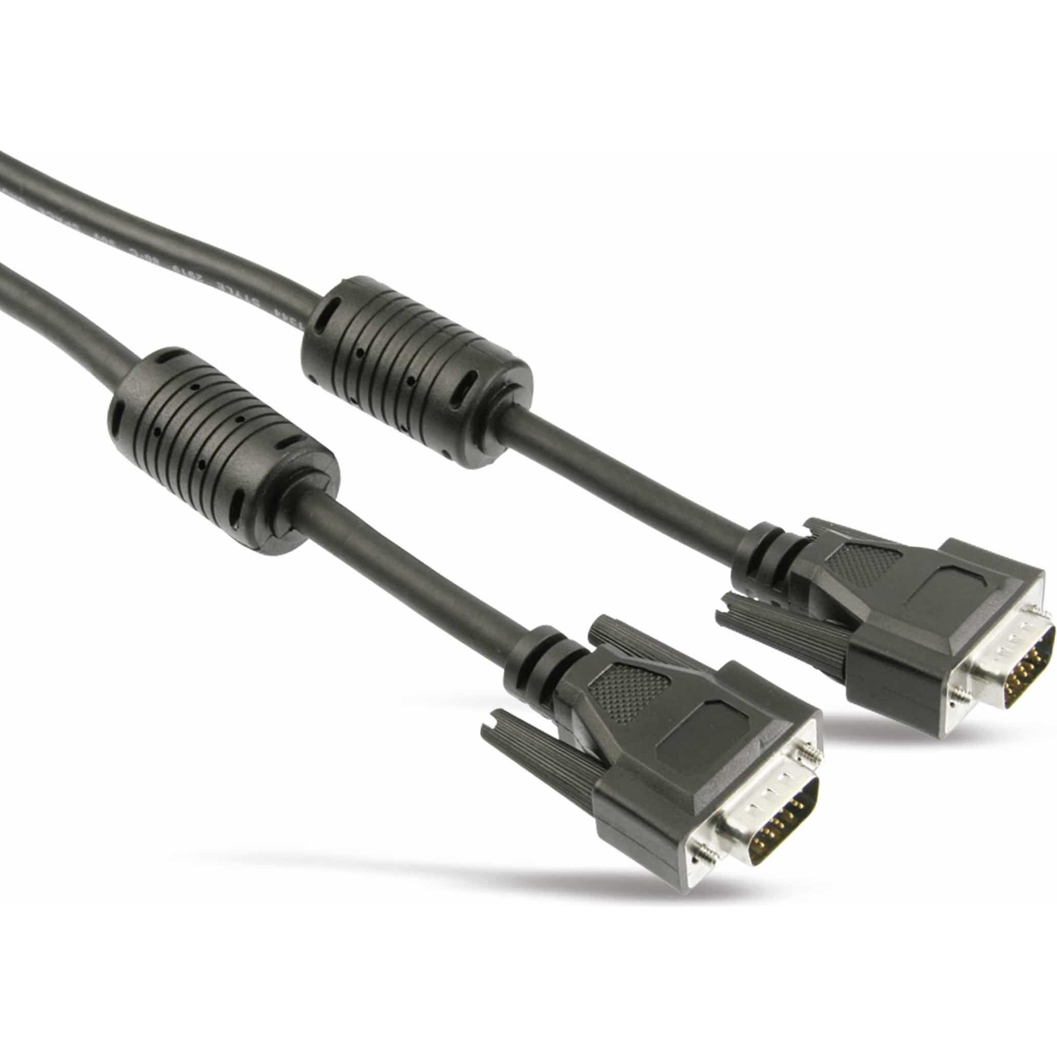 Thumbnail - Shiverpeaks S/CONN maximum connectivity S-VGA-Monitorkabel, 2 x 15-pol. HDD-Stecker, geschirmt, 75 Ohm, mit Ferr (3 m, V...