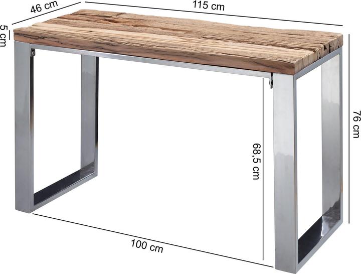 Produktbild FineBuy Konsolentisch Akazie Braun