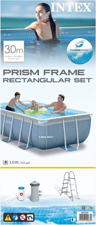 Produktbild Intex Prism Frame Rectangular Pool (300 x 175 x 80 cm)