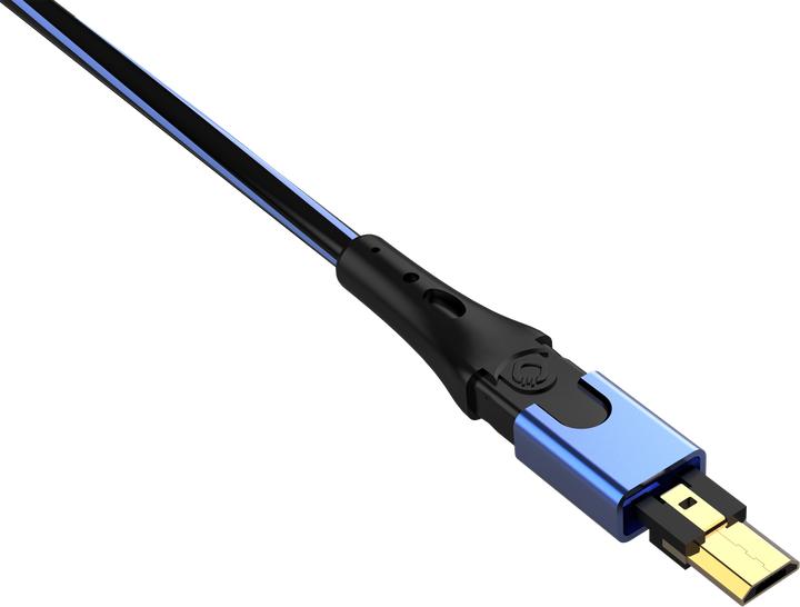 Actual product image Oehlbach USB 2.0 connection cable (1x male A 1x micro B) 5.00 m gold-plated plug contacts Plus (5 m, USB 2.0, 2.50 W)