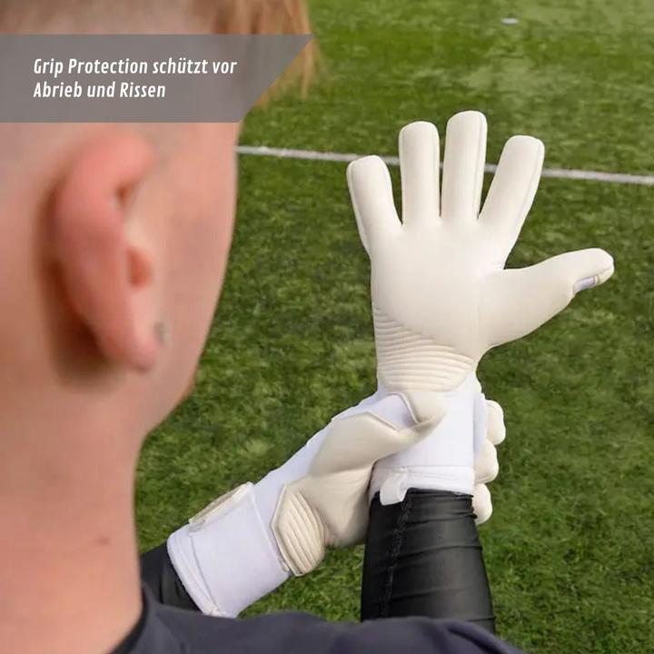 Produktbild Catch & Keep Fussballhandschuhe Invictus White Gold Gr. 11 Torwart Goalie Handschuhe (11)