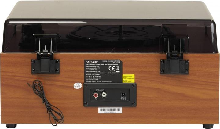 Immagine prodotto Denver MRD-52LW Sistema musicale retrò effetto legno chiaro (Manuale)