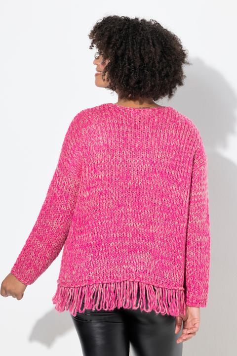 Produktbild Angel of Style Pullover, Loose Fit, Fransen am Saum (54)