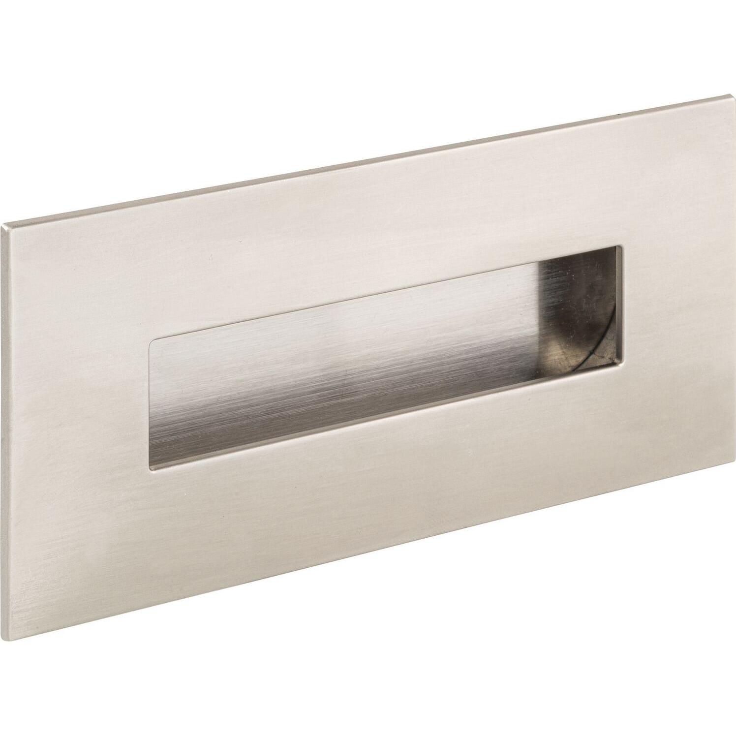 Estamp, Möbelgriff, Muschelgriff Geometric rechteckig 155x73,Einlassmass 123x40mm,ZN Edelstahl Effekt